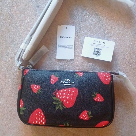 SOLD - COACH Nolita 19 With Strawberry Pattern, NWT - Picture 1 of 9